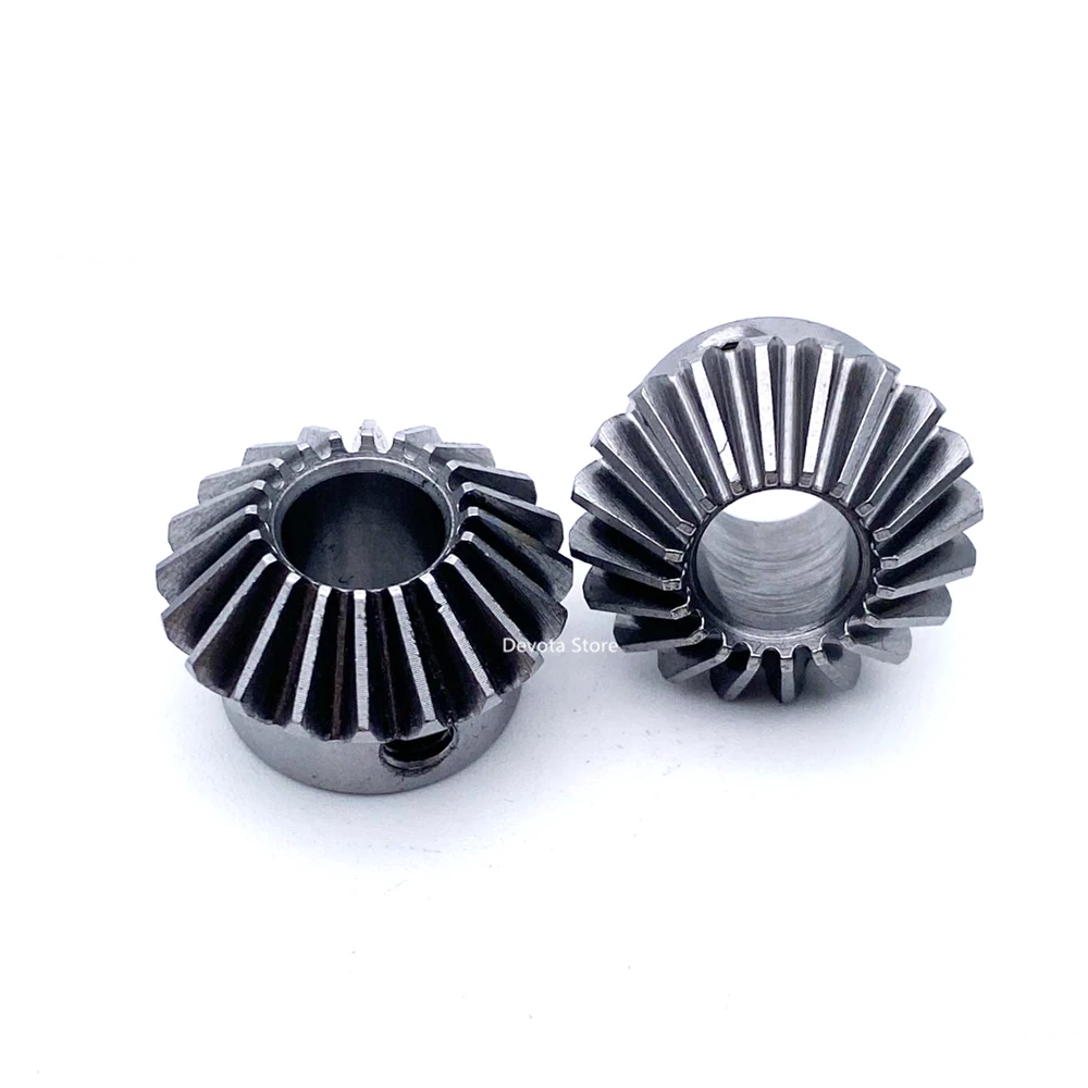

1:1 Steel Bevel Gear Set 1M 20T 5/6/8MM 90-Degree Right-Angle Reversing Bevel GearBox Parts Mechanical Transmission