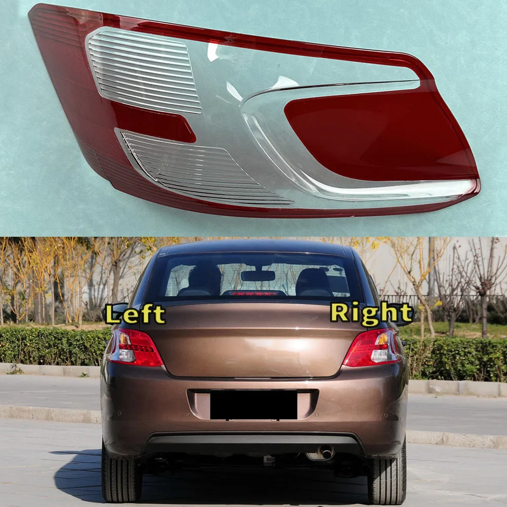 

For Peugeot 301 2014-2016 Taillight Cover Taillamp Shell Mask Transparent Lampshdade Lens Plexiglass Auto Replacement Parts