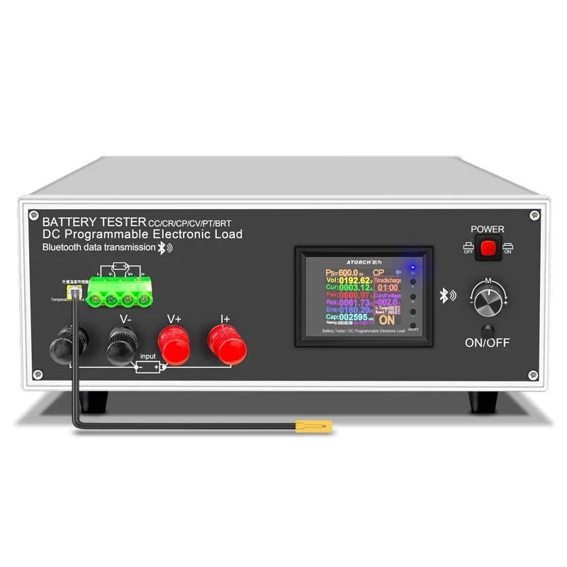DLB-600W 200V 40A 18650 Lithium Lead-acid Battery Capacity Monitor Electronic Load Power Tester Discharge Meter Car Check Tools