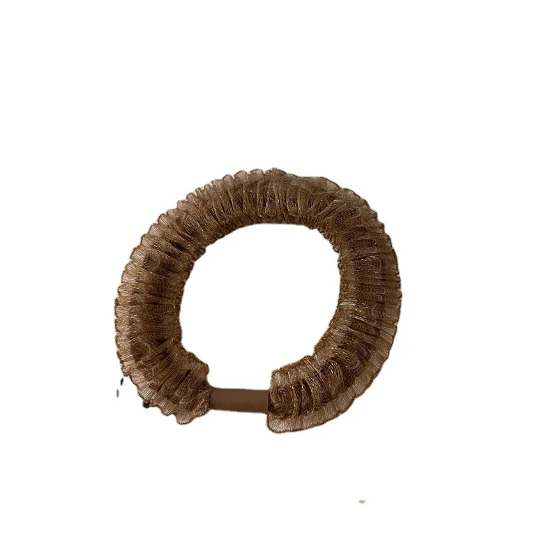 Bold Type Milk coffee color high elastic hair rope simple wild head rope temperament tied ponytail hair ring apron headdress