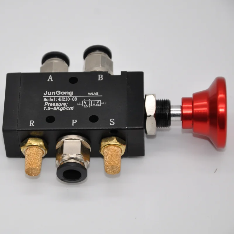 

Heavy-duty industrial pneumatic/manual 2-position 5-way - direct-acting mechanism, 1/4 NPT interface, suitable packag