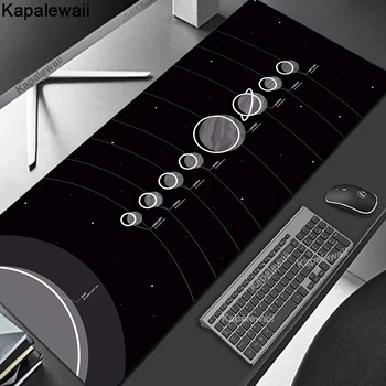 Gaming Mouse Pad Solar System HD Print Large Gaming Mousepad Computer Desk Mat XXL 900x400mm Mouse Mat Rubber Keyboard Pads