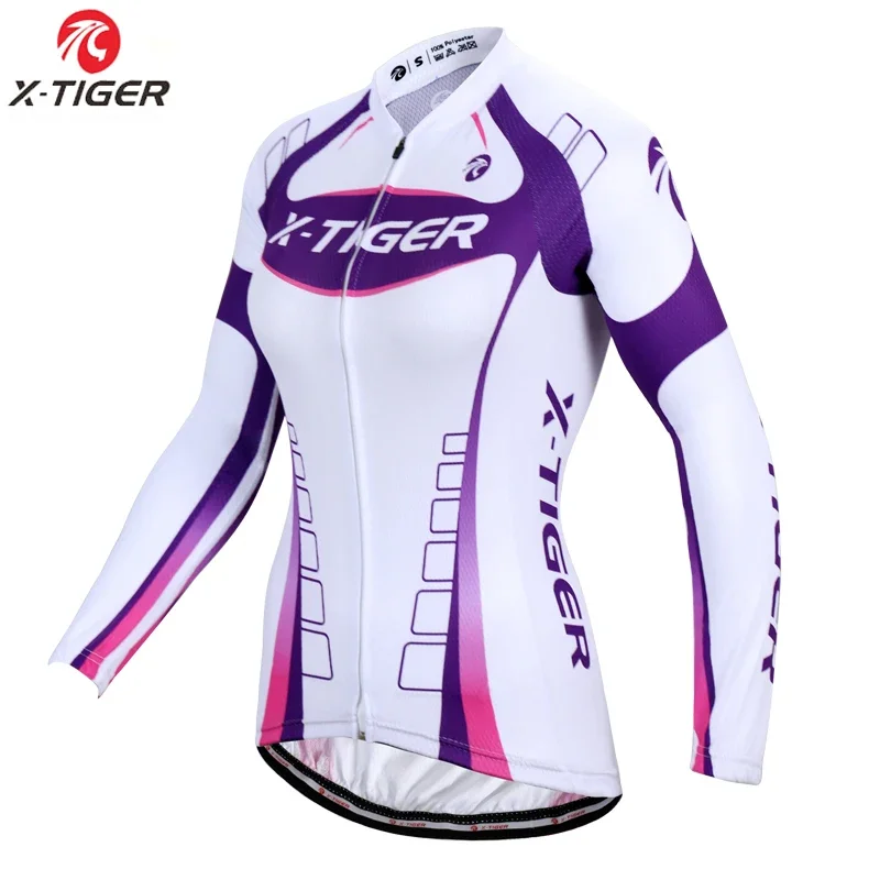 

X-Tiger Spring Woman's Cycling Jersey Long Sleeve Breathable Bike Clothes Maillot Ropa Ciclismo hombre Bicycle Cycling Clothing