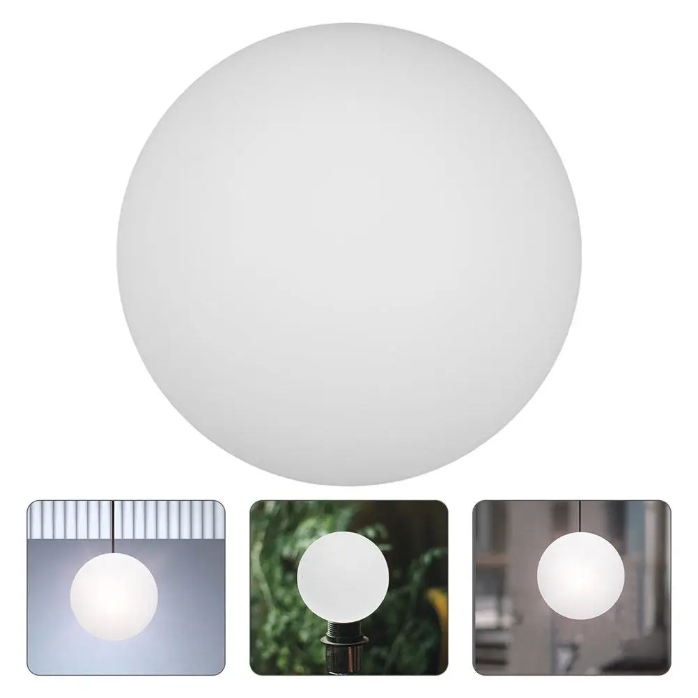 

Молочно-белый матовый круглый стеклянный плафон для потолочного светильника, замена для гостиной и столовой, стеклянный плафон для лампы