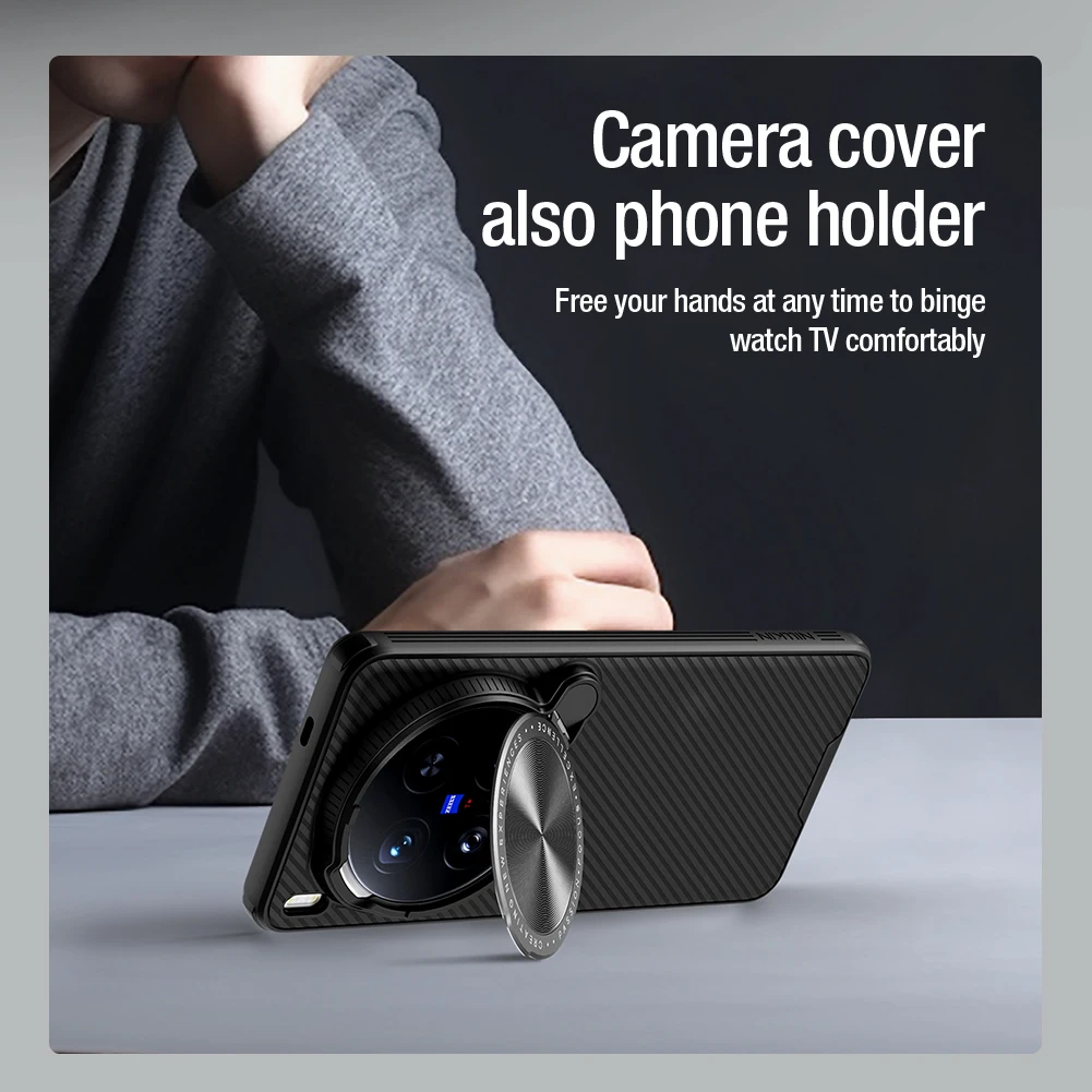 

Чехол Nillkin для Vivo X200 Ultra / X200 Pro / X200 Pro mini 5G, магнитный экран, опора, магнитный объектив, защита камеры