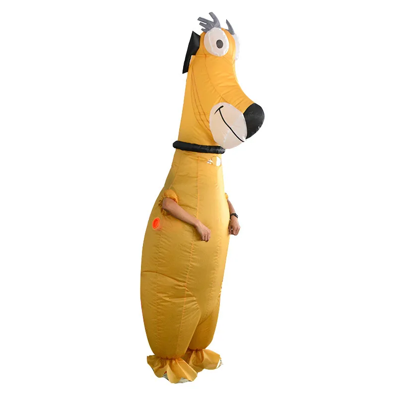 Adult Unisex Dog Inflatable Chub Suit Festival Party Mascot Performance Costume Halloween Carnival Cosplay Costume Jumpsuit