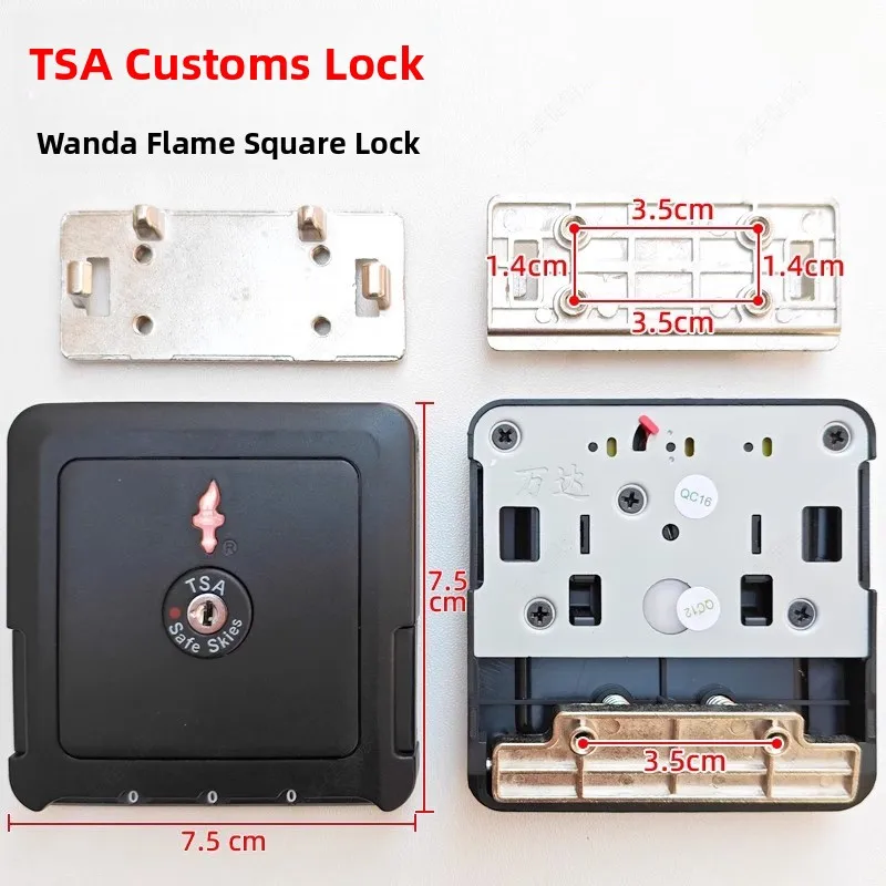 Wanda Customs Password Lock Luggage Accessories Bag Lock Replacement Customs Lock for Business Travel And Holiday Carry-On