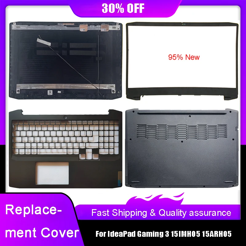 Laptop Lcd Tampa Traseira para Lenovo Ideapad Gaming 15imh05 15arh05 Painel Frontal Palmrest Caixa Inferior Superior Tampa Traseira Preto Azul