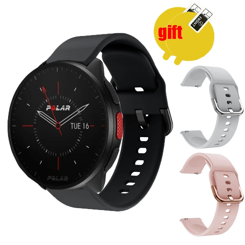 ل Polar ignite 3 ignite3 Pacer حزام الفرقة ساعة ذكية الرياضة الإفراج السريع لينة سوار حامي الشاشة فيلم