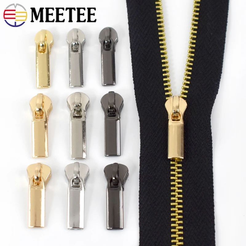 10/20Pcs 3# Zipper Pulls for Metal/Resin/Nylon Zippers Clothes Pocket Zip Sliders Head Repair Kit DIY Sewing Accessories