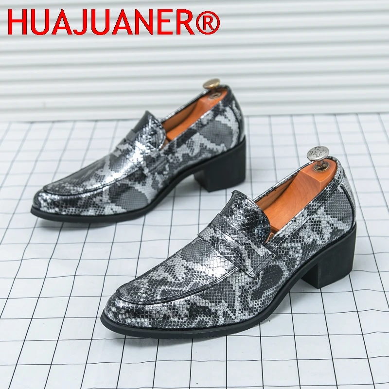 

New Designer Men High Heel Shoes Heighten 6CM Dress Shoes Man Fashion Pointed toe Shoes Leather Wedding Shoes for Men Oxfords