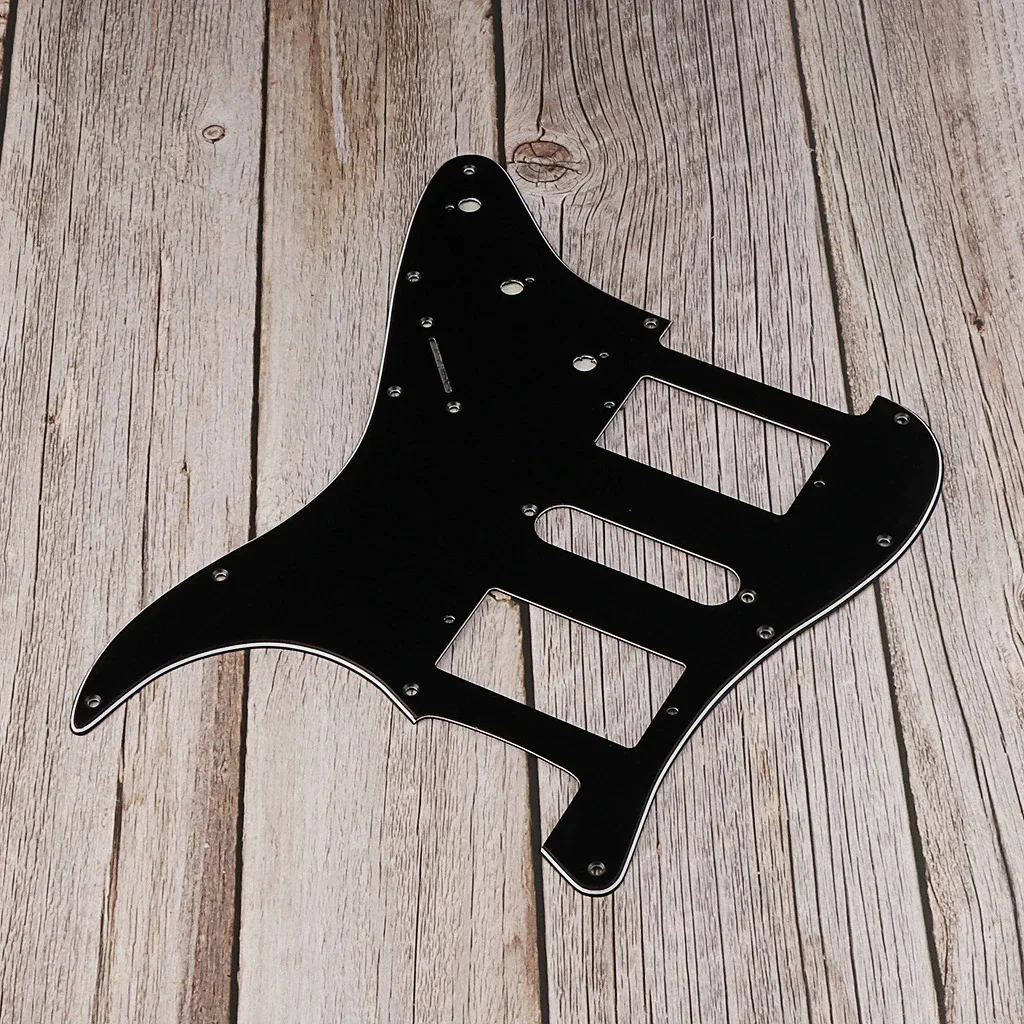 

HSH Guitar Pickguard, Black and White Design for ST Style Guitars, High-Quality Scratch Plate Replacement Part
