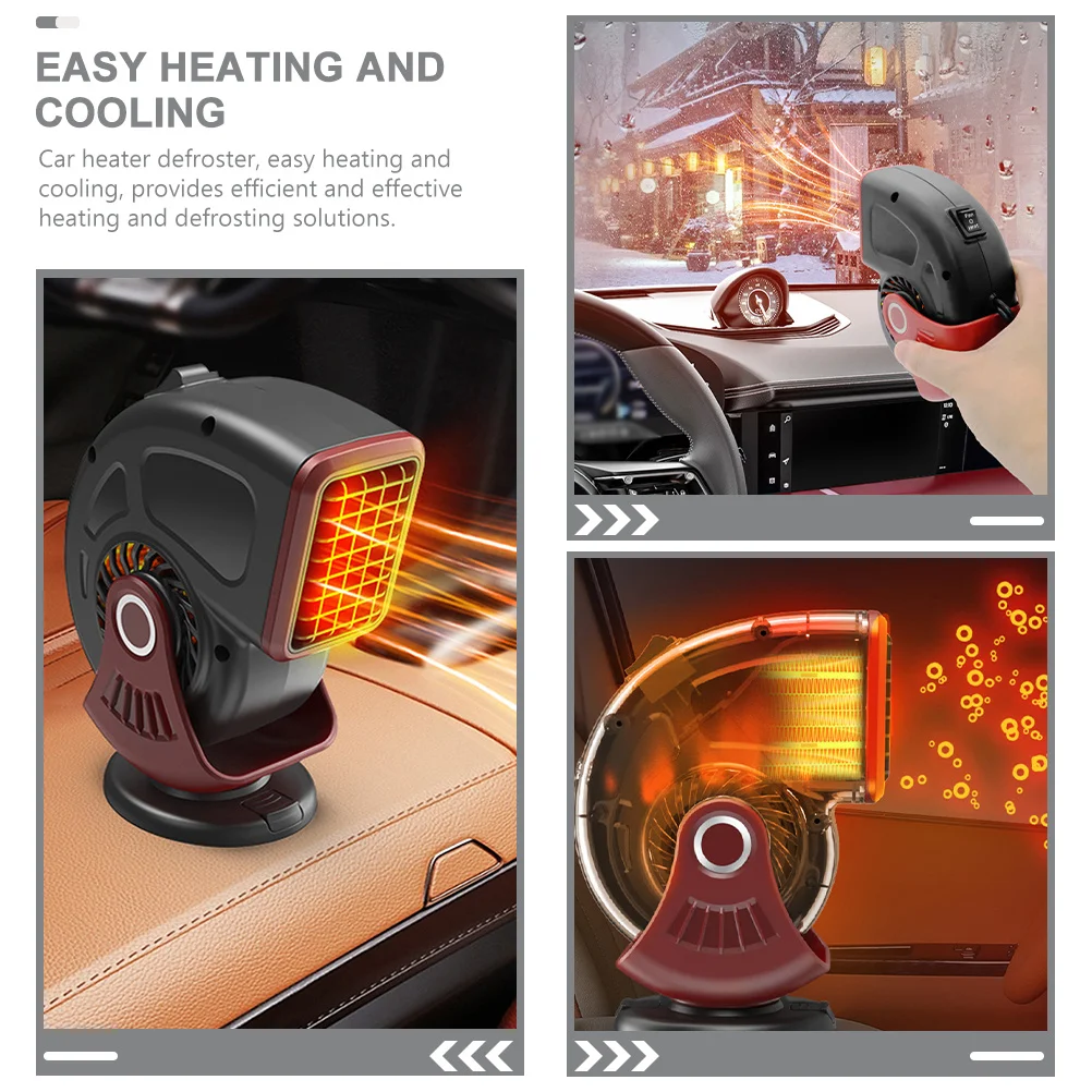 

Portable Car 12V Vehicle Heater 150W Black Red Home Car Defroster Defogger Mini Cigarette Lighter Vehicle Warmer Fan