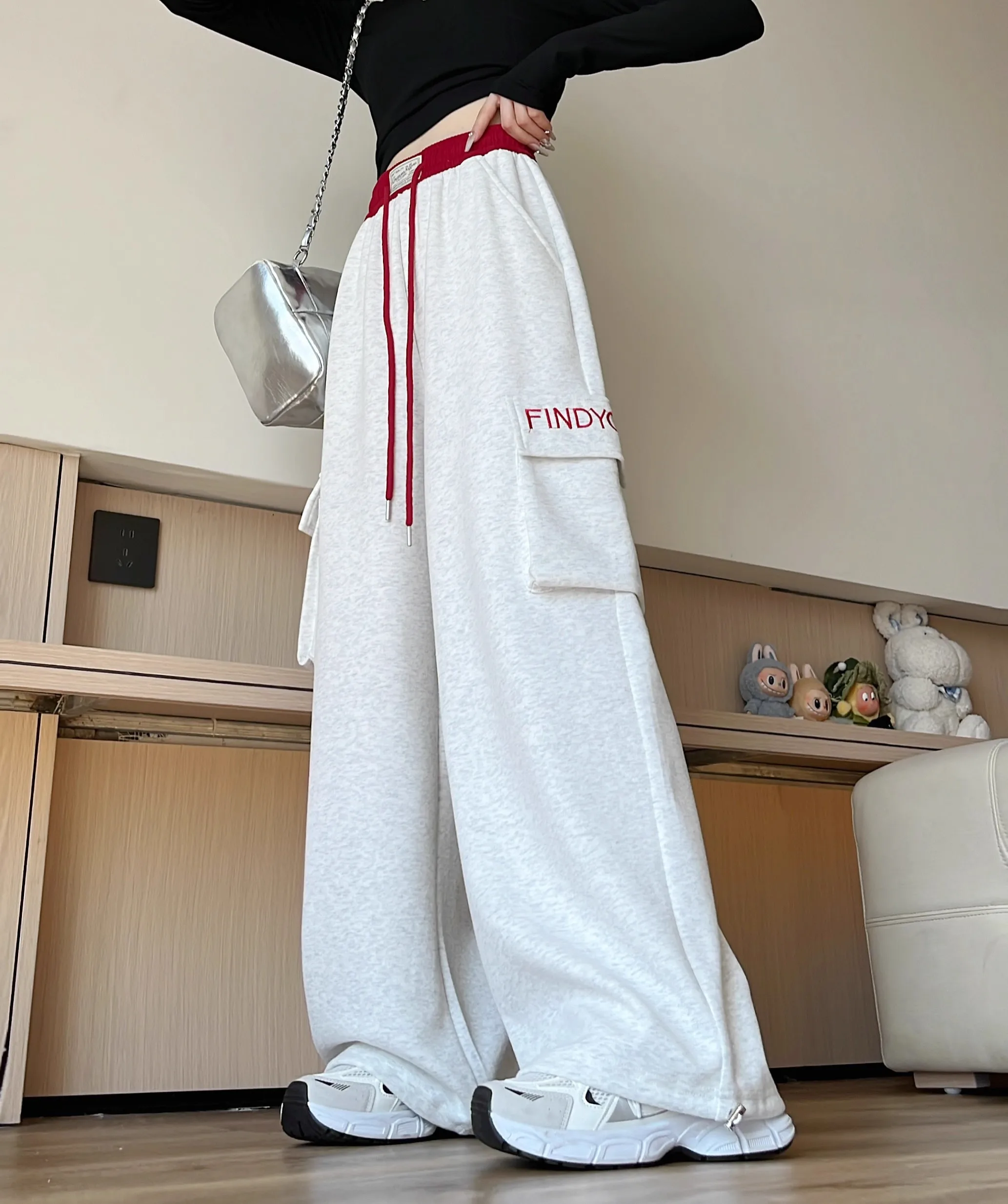 Pants Womens Quick Dry Cotton Summer Youth Style Cotton-Linen Outdoor Drawstrings Flowy Elastic Lightweight Urban Social Scene