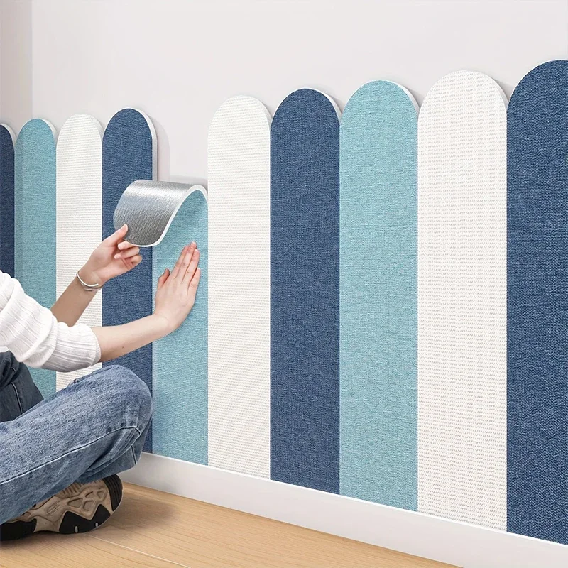 Anti-Collision Wall Stickers Featuring Modern Minimalist Arched Design Suitable For Decorating Bedrooms And Living Rooms.
