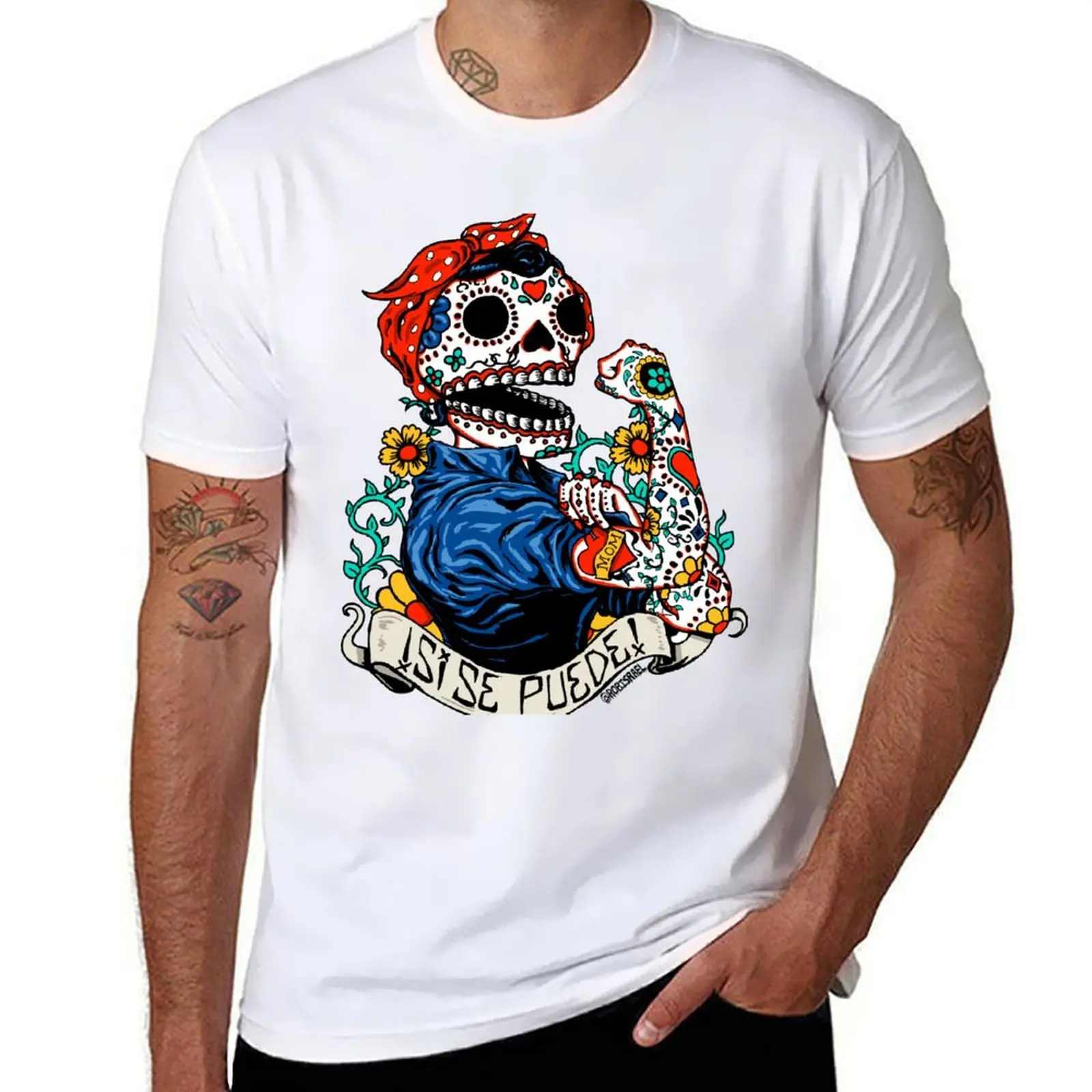 

Rosie Skull T-Shirt t shirts for man graphic tees man t shirts high quality luxury brand T-Shirt