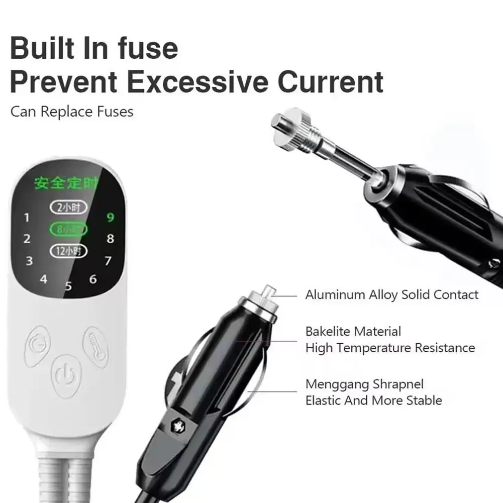 12 فولت سيارة بطانية كهربائية مستوى التدفئة سيارة السفر في الهواء الطلق حصيرة التدفئة بطانية سفر السفر الشتاء RV SUV سيارة بطانية كهربائية