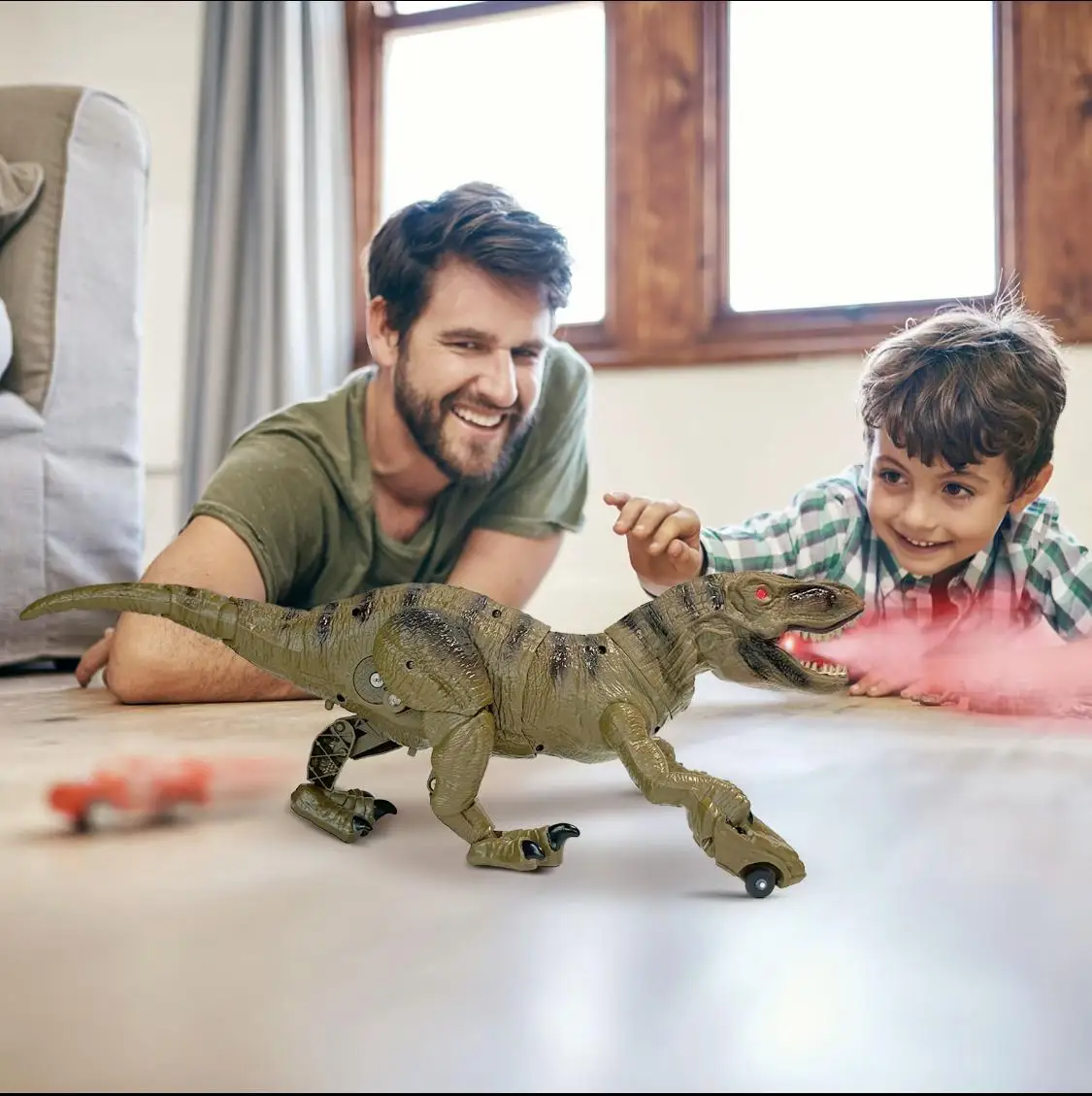 T-Rex & Dragon giocattolo telecomandato per set regalo per bambini giochi di imitazione