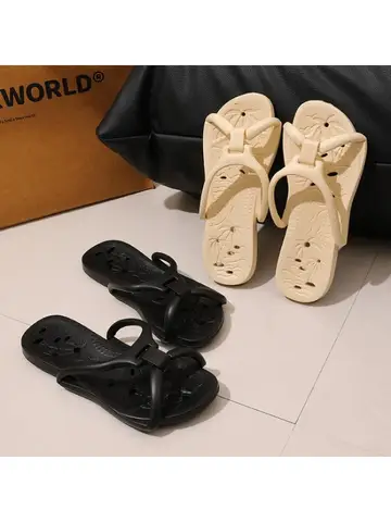Upgraded Drainage Holes Foldable Travel Slippers Ultra Soft EVA Quick Drying Hotel Bathroom Men Women