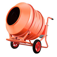 Push-type Mortar Cement Mixer Concrete Site Feed Mixer Commercial Household Electric Small Construction Mixer