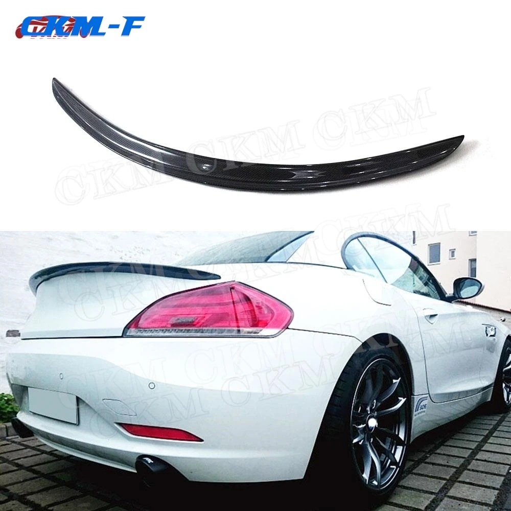 

Carbon Fiber Rear Trunk Lip Spoiler Covers Car Accessories for BMW Z4 E89 Coupe 2 Door 2009 2010 2011 2012 2013 2014 2015 2016