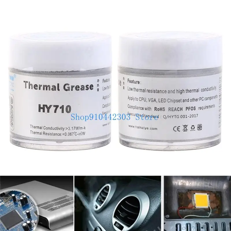 

652F Boxed HY710 Silver Thermal Grease Paste 3.17 for W / m-K for Amd for Intel CPU H