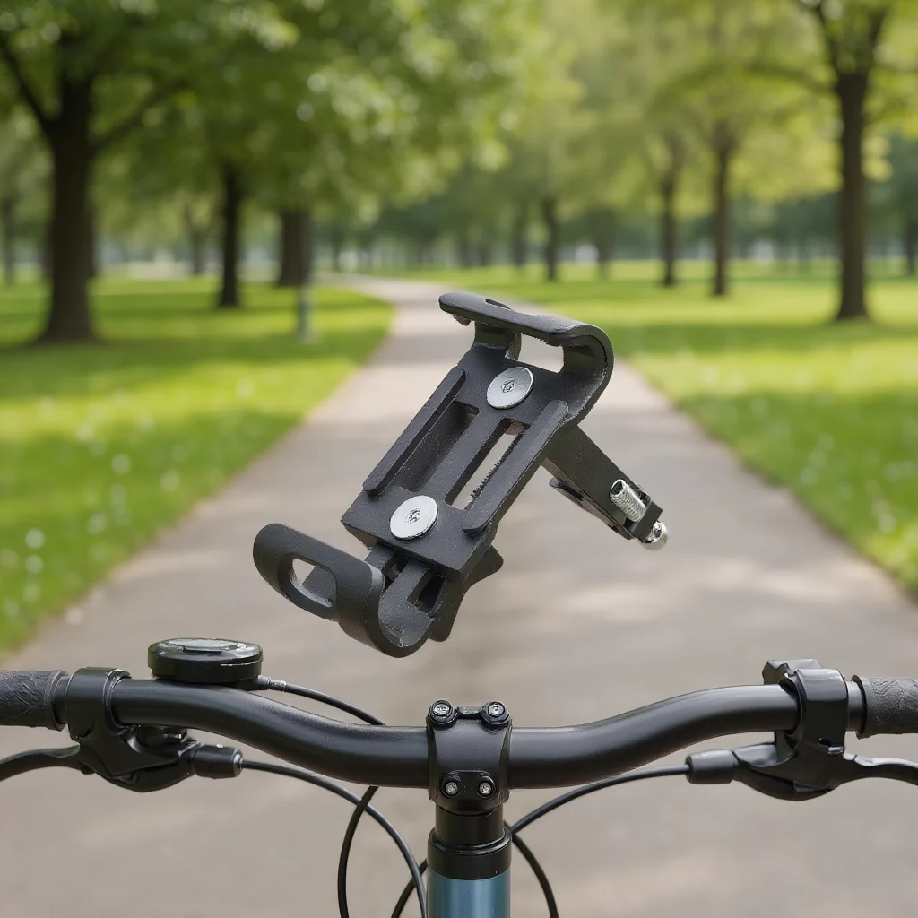 

Universal Aluminum Bike/Motorcycle Phone Mount - 360° Heavy-Duty GPS Bracket