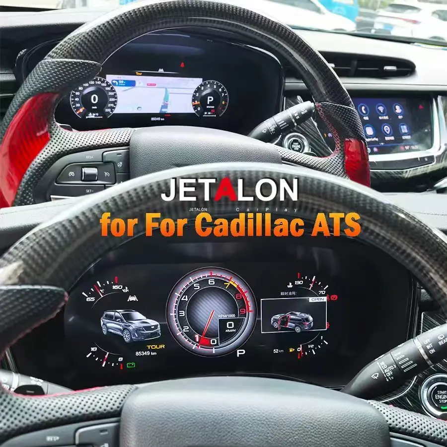 12.3'' Speedometer LCD Dashboard Smart Cluster For Cadillac XT5 XT6 2016-2024 Instrument Instrument Upgrade Screen Speedometer