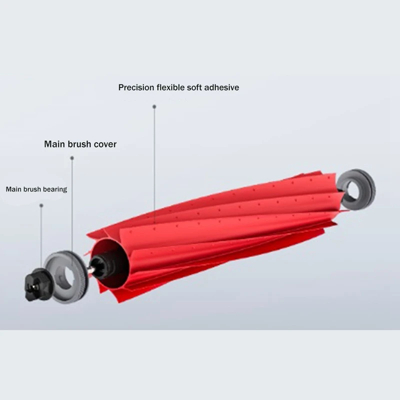 ترقية وظيفية! 6 قطع ل Roborock S7 T7S زائد G10 G10S برو للإزالة لينة الرئيسية فرشاة Roborock اكسسوارات لينة فرشاة الرئيسية