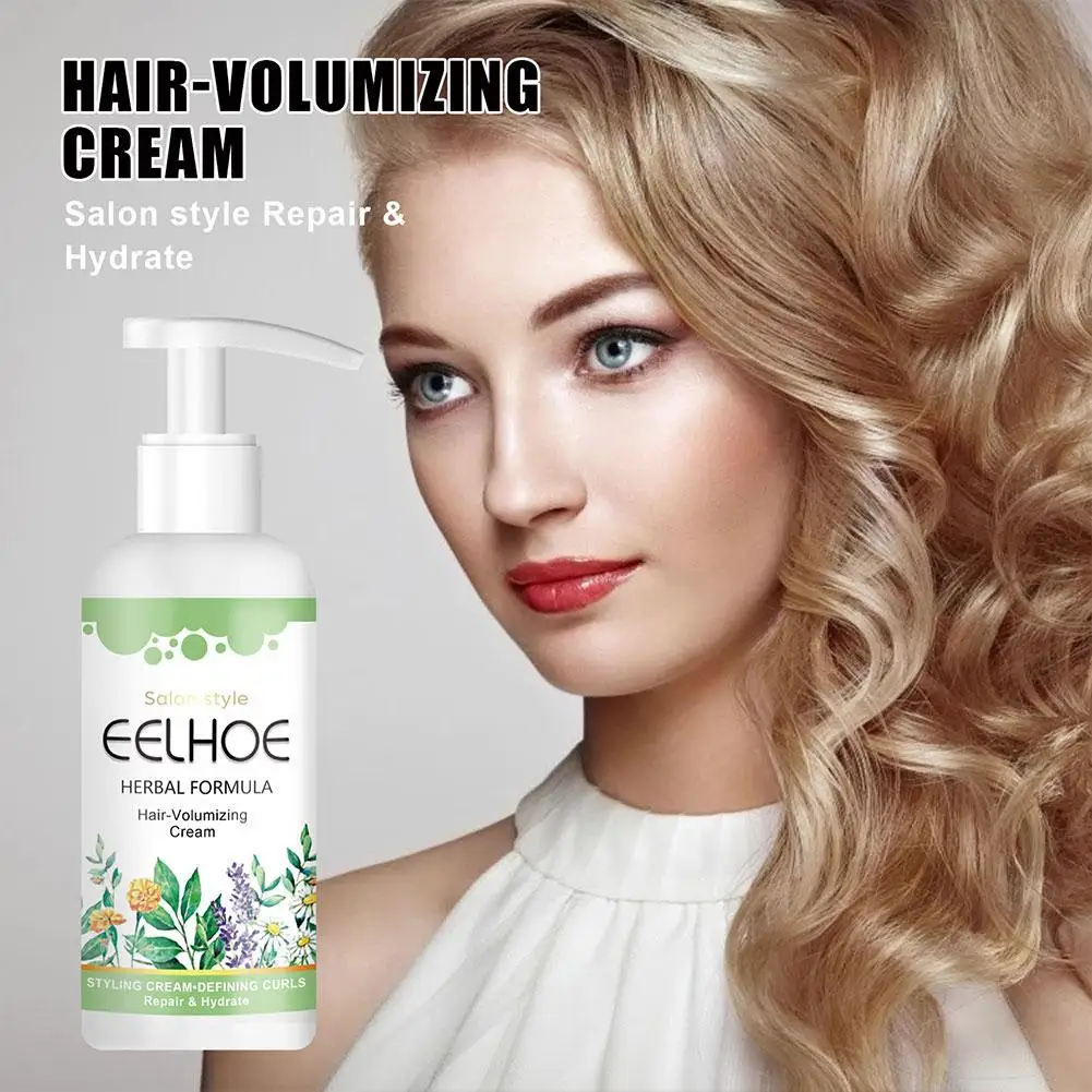 Curly Elastic Hair Volumizing Cream Anti Frizz   Repair Hair Damage Enhance Thickness Long Lasting Fluffy Volumizing Hair Care