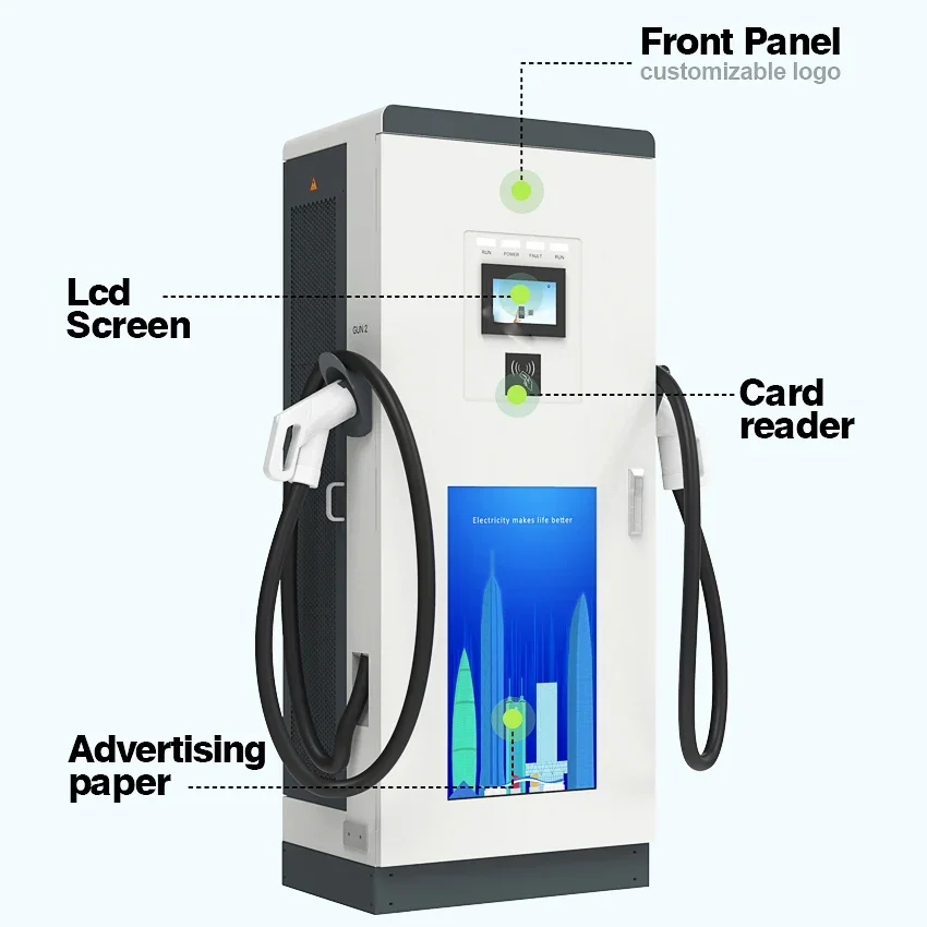 Wholesale 30kw 40kw 80kw 120kw Ev Charger Dc Fast Electric Vehicle Charging Station Commercial Car Fast EV Charger