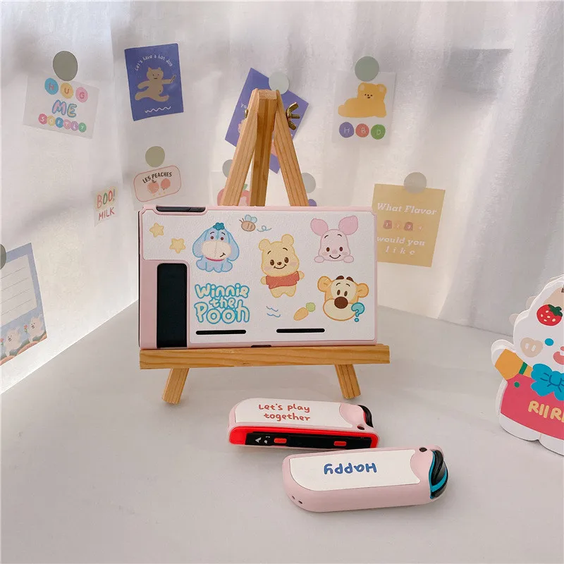 ديزني ويني ذا بوه للتبديل حافظة شل واقية سبليت الإسكان صندوق لنينتندو سويتش اكسسوارات NS وحدة التحكم TPU Fundas