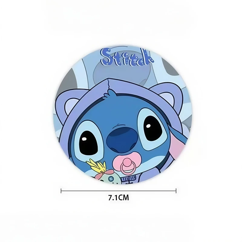 2PCS Disney Stitch Car Cup Mat Cute Cartoon Vehicle Interior Decor Soft Touch Mat Non-Slip Fashion Auto Accessories Holiday Gift
