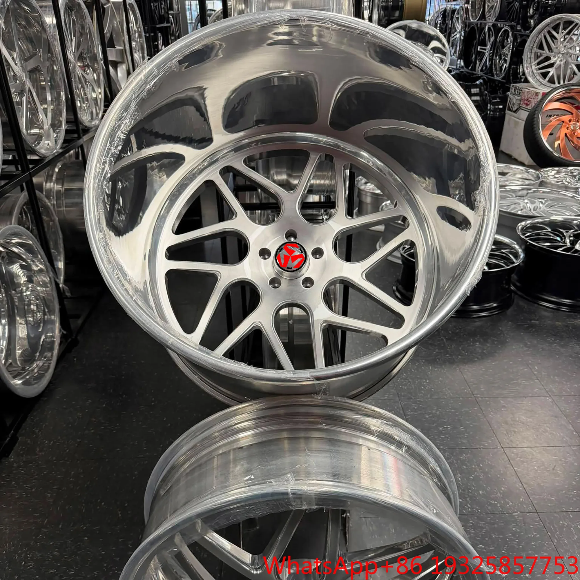 SJ Rims Custom 2-Piece 20 22 23 24 26 28 30 Inch Forged Gold PolishDeep Dish Wheels Chrome Polish Brushed Wheels for Impala SS