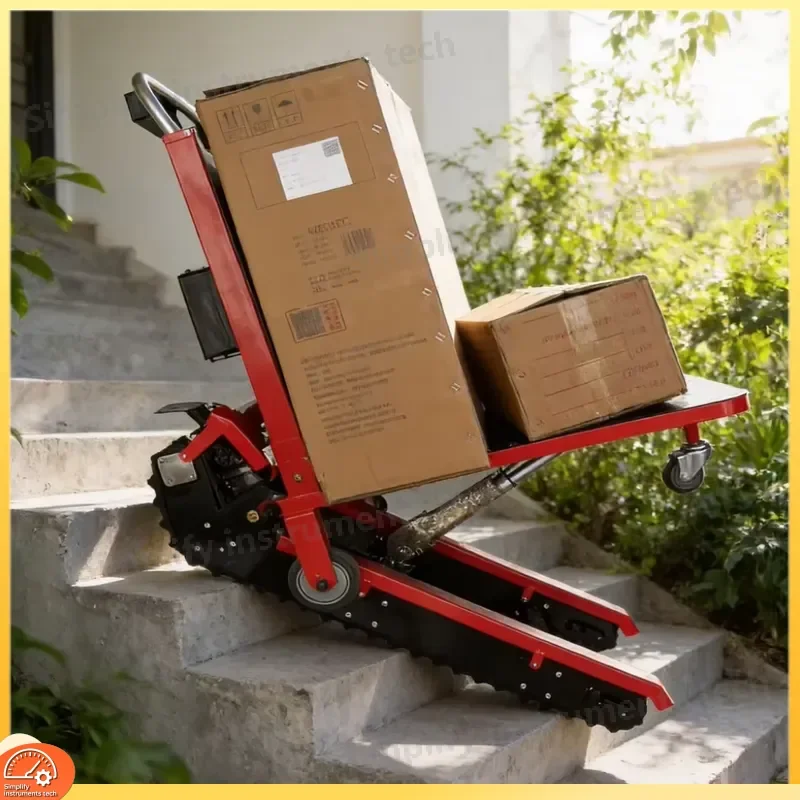 400kg 500kg Crawler Climbing Full Track Hydraulic Lift Platform Stable Heavy Duty Cargo Lifting Cart for