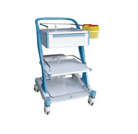 XINDA MEDICAL ACZ-06 ABS treatment trolly Hospital Emergency Cart Steel Medicine Trolley price for sale