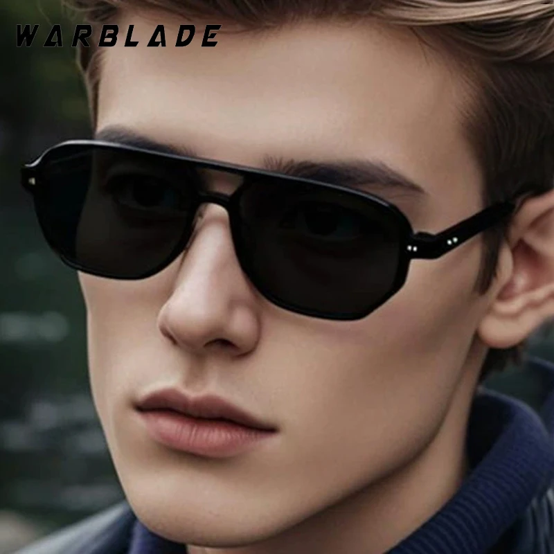 

Punk Pilot Double Bridge Rice Nail Men's Sunglasses Brand Designer Luxury Women's Sunglass Outdoor Driving Hiking Eyewear UV400