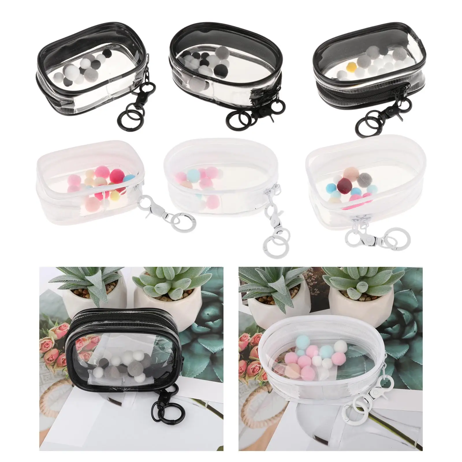 Tiny Doll Pouch PVC antipolvere Mini Doll Storage Bag Clear Figure Display Bag Mini Figure Storage Case per Action Figures Doll