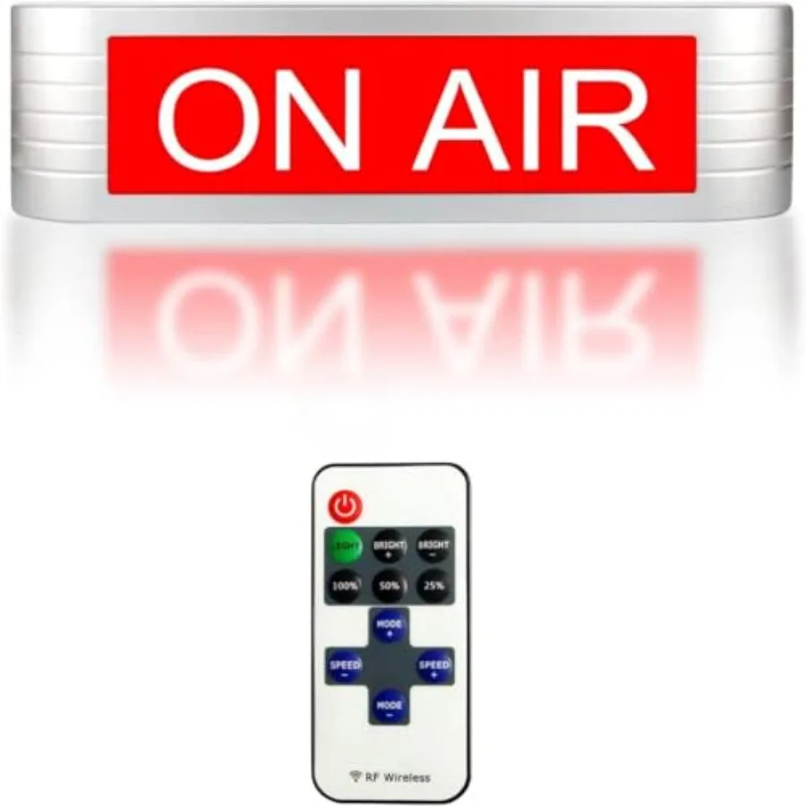 ON AIR Light UP Sign Recording Warning Sign for Studio Radio Station Office or home Decor Door Youtube Bar Pub, Different Light