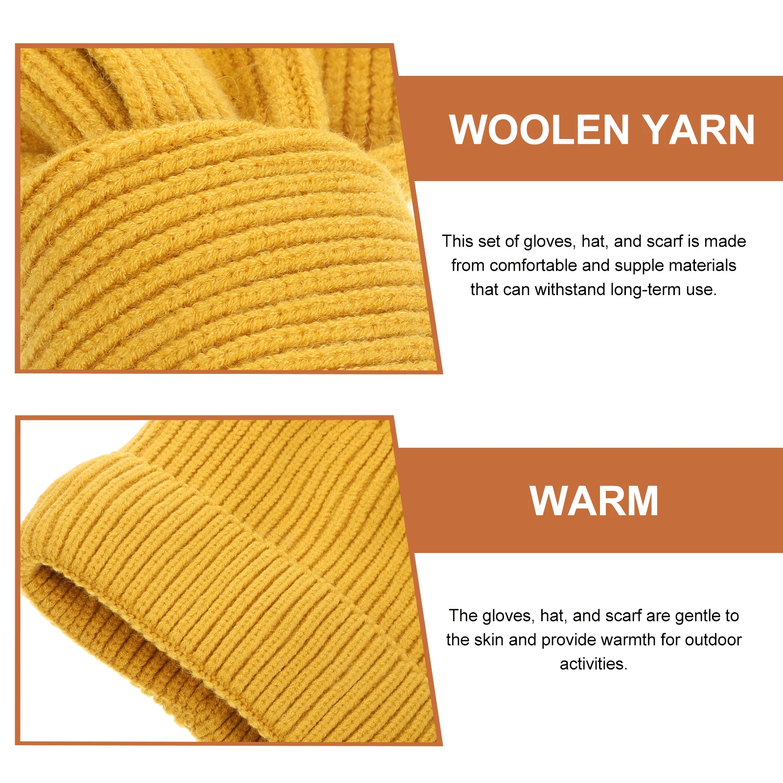 

1 Winter Gloves Hat Scarf Women Touchscreen Gloves Costume Set For Riding Soft Skin-Friendly Outdoor Activities Warm Mittens For