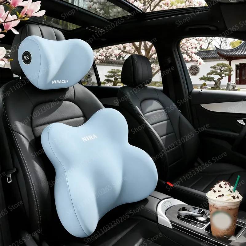Car Headrest Neck Pillow, Car Waist Support, Memory Cotton, Four Seasons Universal Car Pillow car accessories