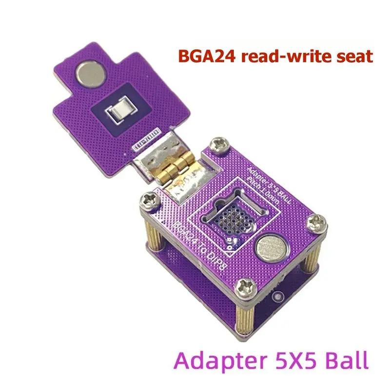 l62a-automotive-adapter-5x5-ball-flip-probe-bga24-reader-writer-block-chip-burn-test-ic-block