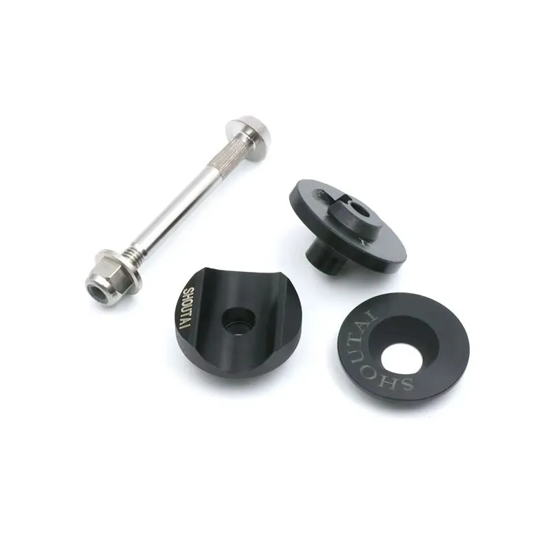 Titanium Alloy Rear Shock Absorber For Brompton Small Cloth P Series Ultra Light 38g Quenching Treatment