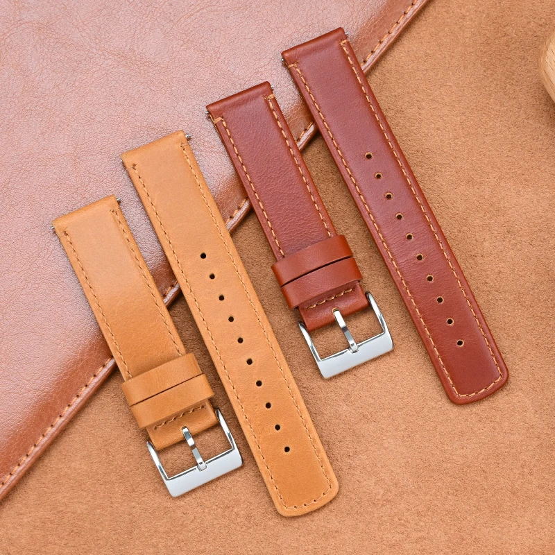 

Универсальный кожаный ремешок для часов Hermes, ремешок для часов для женщин и мужчин, быстросъемный браслет, аксессуары для браслетов 18 мм, 20 мм, 22 мм