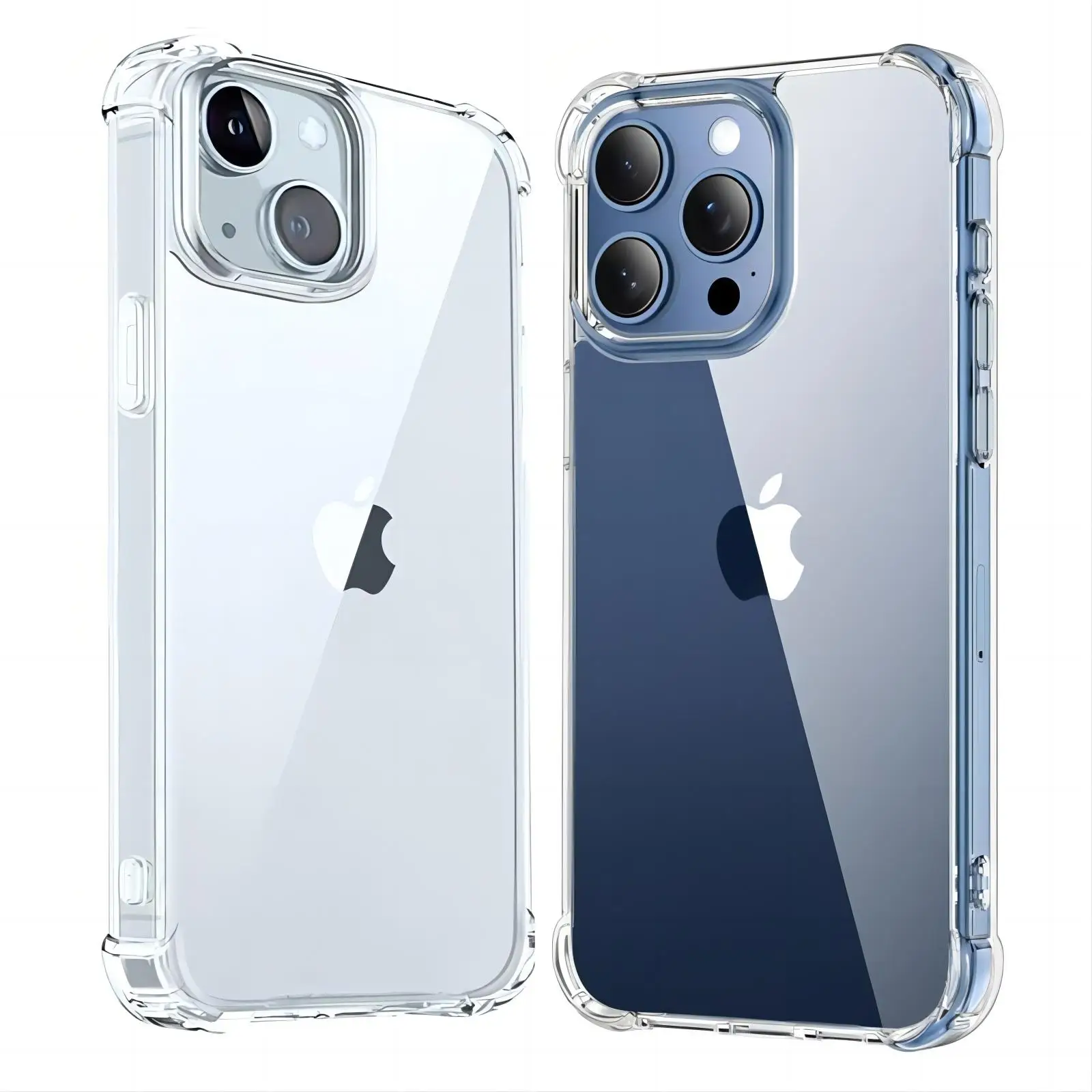 Shockproof Clear Phone Case For iphone 16 pro max cases Funda 15 13 11 12 14 Plus Mini X XR XS Silicone Transparent Accessories