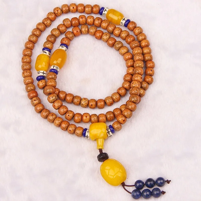 UMQ Hainan Old Chen Seed Xingyue Bodhi 108 Buddha Beads Bracelet Necklace Men's and Women's Bracelets Jade Accessories Crafts