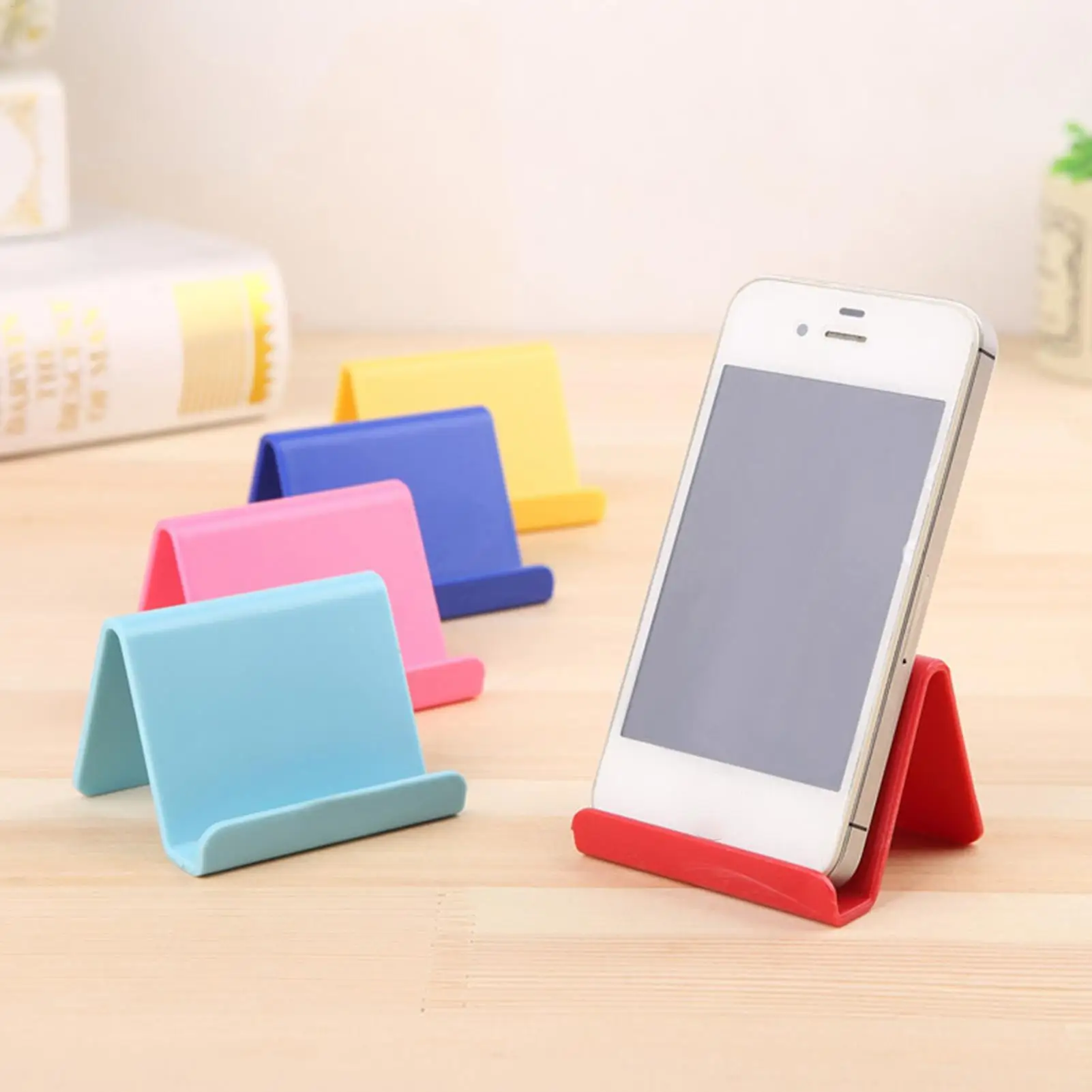 

Phone Stand for Desk Desktop Lightweight Phone Holder Stable Humanized Design Non Slip Base Table Holder for Girls Boys Watching