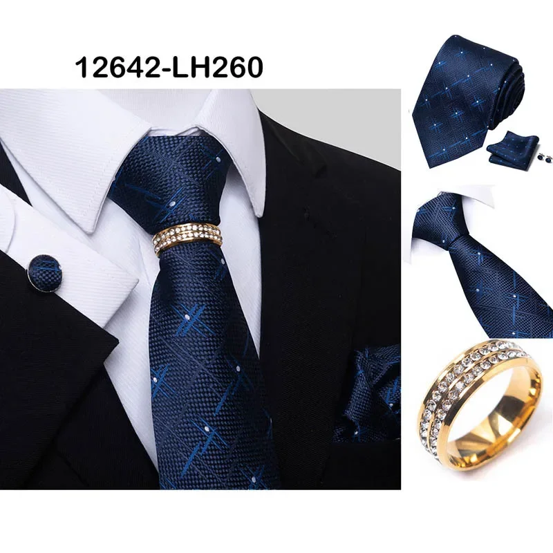 Tile For Men 2024 Men Necktie Woven Jacquard Neck Ties