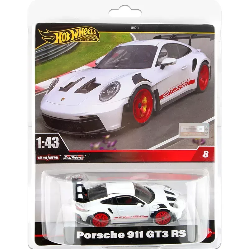 Orginal Hot Wheels 1/43 Scale Premium Car Models Metal Real Riders Ford Mustang Corvette Porsche Benz Amg 911 Toys for Boys Auto