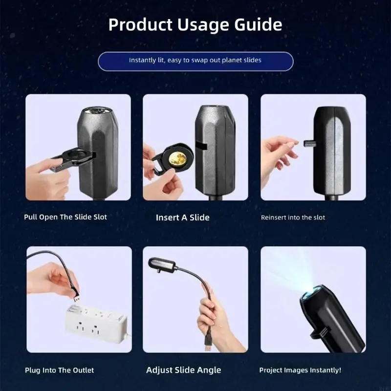 Interactives Universe Lamp Projectors Moon Planet Nebulaes Via USB Connection For Ceiling Mapping